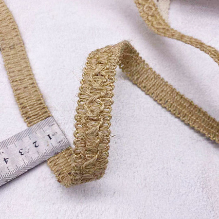 Jute Braided Ribbon OCOR-WH0082-145C-1