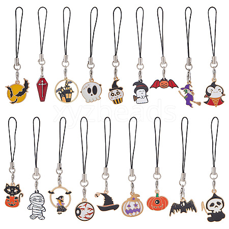 SUPERFINDINGS Cell Phone Straps for Halloween HJEW-FH0001-39-1