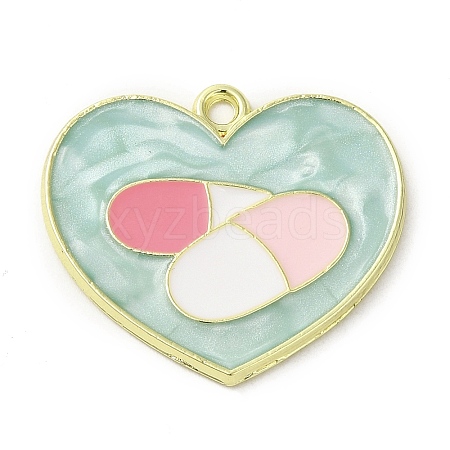 Medical Theme Alloy Enamel Pendants ENAM-U000-02B-01-1