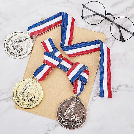 Zinc Alloy Football Medals NJEW-GA0001-01-1