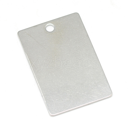 Tarnish Resistant 201 Stainless Steel Stamping Blank Tag Pendants X-STAS-T008-118-1