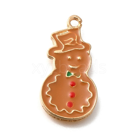 Christmas Theme Alloy Enamel Pendants ENAM-Q509-01KCG-04-1