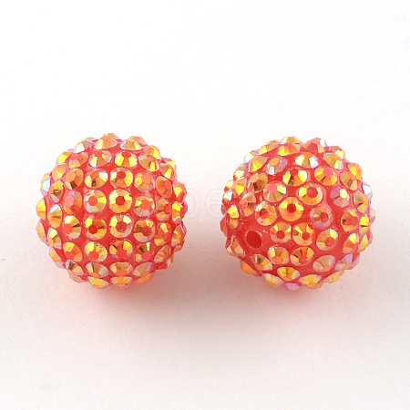 AB-Color Resin Rhinestone Beads RESI-S315-20x22-08-1