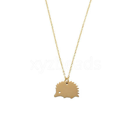 Cute Cartoon Animal Stainless Steel Pendant Necklaces QV5065-5-1