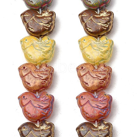 Painted Glass Beads Strands GLAA-Z021-10A-1