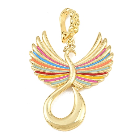 Brass Enamel Pendantss KK-CBAAB9C-05G-04-1
