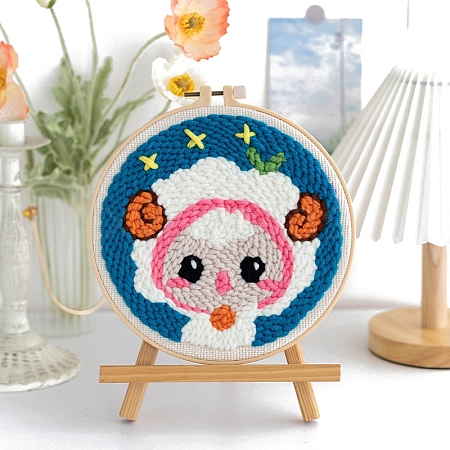 DIY Punch Embroidery Beginner Kits PW-WGB7F9E-12-1