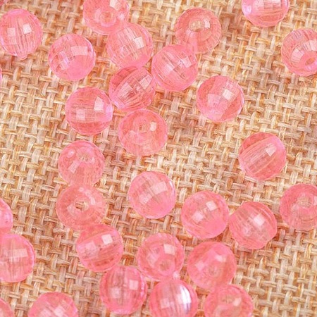 Transparent Acrylic Beads TACR-NH0001-G-06-1