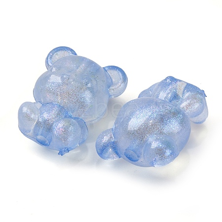 Luminous Transparent Acrylic Beads OACR-G033-06D-02-1