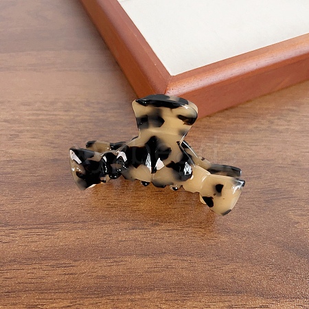 Bowknot Cellulose Acetate(Resin) Claw Hair Clips PW-WG8E1EB-08-1