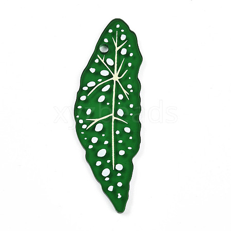 Transparent Printed Acrylic Pendants TACR-T028-29A-1