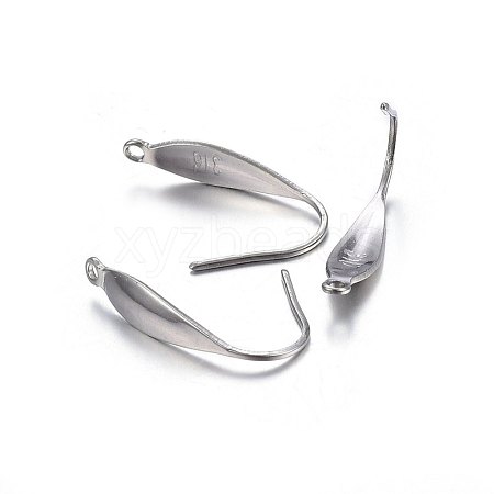 Tarnish Resistant 316 Surgical Stainless Steel Earring Hooks STAS-P210-17P-1