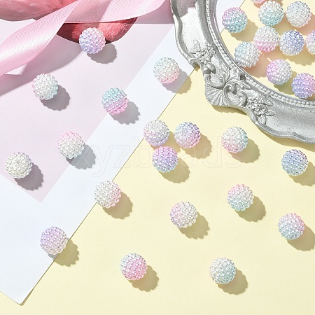 30Pcs Imitation Pearl Acrylic Beads OACR-YW0002-30G-1