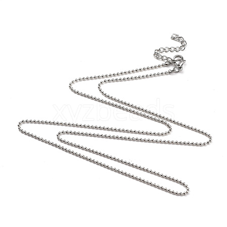 Non-Tarnish 304 Stainless Steel Ball Chain Necklaces NJEW-JN02912-04-1