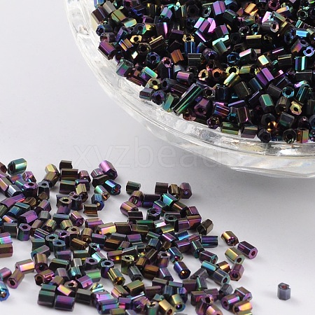 11/0 Two Cut Glass Seed Beads X-CSDB703-1