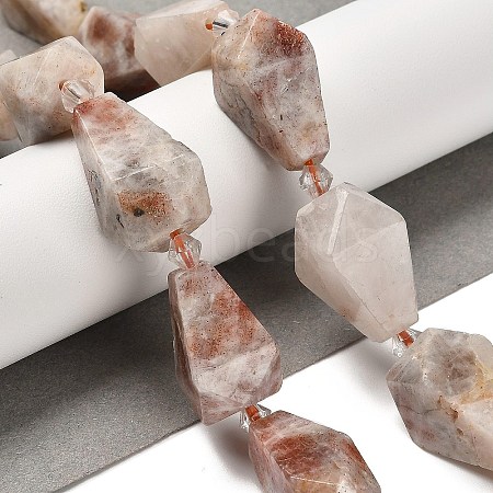 Natural Sunstone Beads Strands G-NH0005-B12-01-1