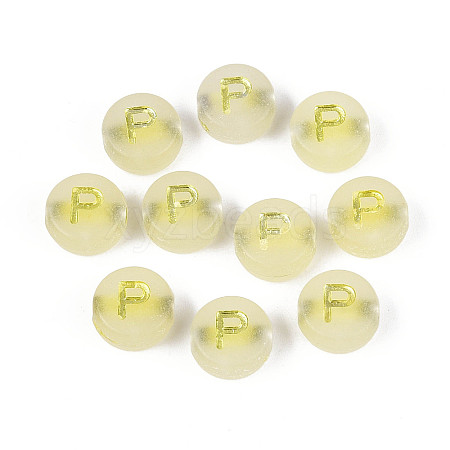 Luminous Frosted Acrylic Beads FACR-T008-02P-1