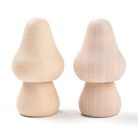 Unfinished Wood Mushroom Ornaments WOOD-T032-12-1