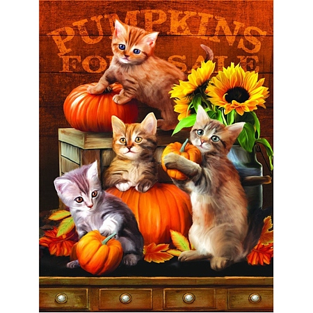 DIY Thanksgiving Day Animal Pattern 5D Diamond Painting Kits THXG-PW0001-012A-1