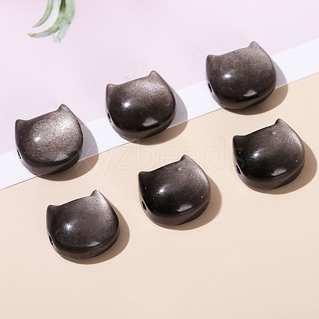 Natural Silver Obsidian Beads PW-WG16745-02-1