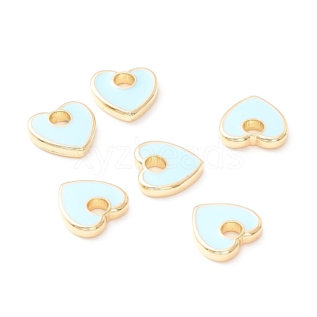 Rack Plating Eco-friendly Brass Enamel Charms LS-KK-D073-04G-02-NR-1