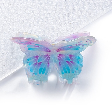 Butterfly PVC Plastic Claw Hair Clips PW-WG74802-01-1