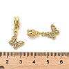 Rack Plating Brass Micro Pave Cubic Zirconia Charms KK-S398-04C-3