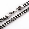 Trendy 304 Stainless Steel Curb Chain Necklace NJEW-N0031-09-1