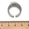 304 Stainless Steel Cuff Ring Components SA-CBA37BC-15C-P-3