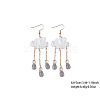 Cloud with Raindrop Tassel Alloy Acrylic Dangle Earrings FS-WG752DC-01-1