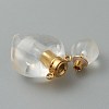 Natural Quartz Crystal Pendants G-B009-25G-C-3