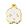 Halloween Theme Ion Plating(IP) 304 Stainless Steel Enamel Pendants STAS-M011-04A-1