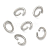 Tarnish Resistant Oval 304 Stainless Steel Open Jump Rings X-STAS-R067-01-1
