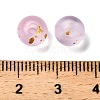 Frosted Transparent Acrylic Beads OACR-F013-13J-3