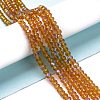 Electroplate Glass Beads Strands EGLA-A034-T6mm-L01-4