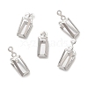 Non-Tarnish 316 Stainless Steel Pendant Cabochon Settings X-STAS-C077-03P-1