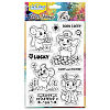 PVC Plastic Clear Stamps DIY-WH0618-0262-8