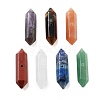 Natural Mixed Stone Double Terminal Pointed Beads G-A231-01-1