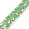 AB Color Plate Glass Beads Strands EGLA-P051-06B-C07-1