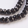 Natural Black Spinel Beads Strands G-F568-096-C-3
