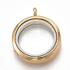 Alloy Magnetic Locket Pendants PALLOY-T052-22G-1