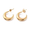 Vacuum Plating 304 Stainless Steel Crescent Moon Stud Earrings for Women EJEW-F280-05C-G-1
