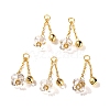 Natural Quartz Crystal Flower Charms PW-WG62F11-01-6