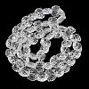 Electroplate Baking Paint Transparent Glass Beads Strands GL-CBA17FF-02L-1