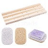 5Pcs 3 Styles Oval & Rectangle PVC Soap Saver Pads AJEW-GA0003-77-1
