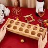 12-Slot Wooden Shot Glass Tray Holders ODIS-WH0027-031-4