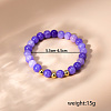 Natural Amethyst Round Beaded Strtetch Bracelets for Women GO6001-1