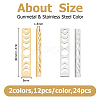 24Pcs 2 Styles 304 Stainless Steel Pendants STAS-HS0001-86-2