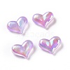 UV Plating Rainbow Iridescent Acrylic Beads X1-OACR-C010-01-2