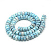 Synthetic Ocean White Jade Beads Strands G-S257-5x10mm-02-2